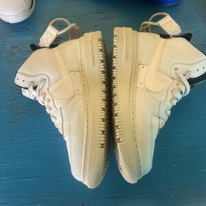 Nike Cream Athletic Shoes Air Force 1 High great for Work